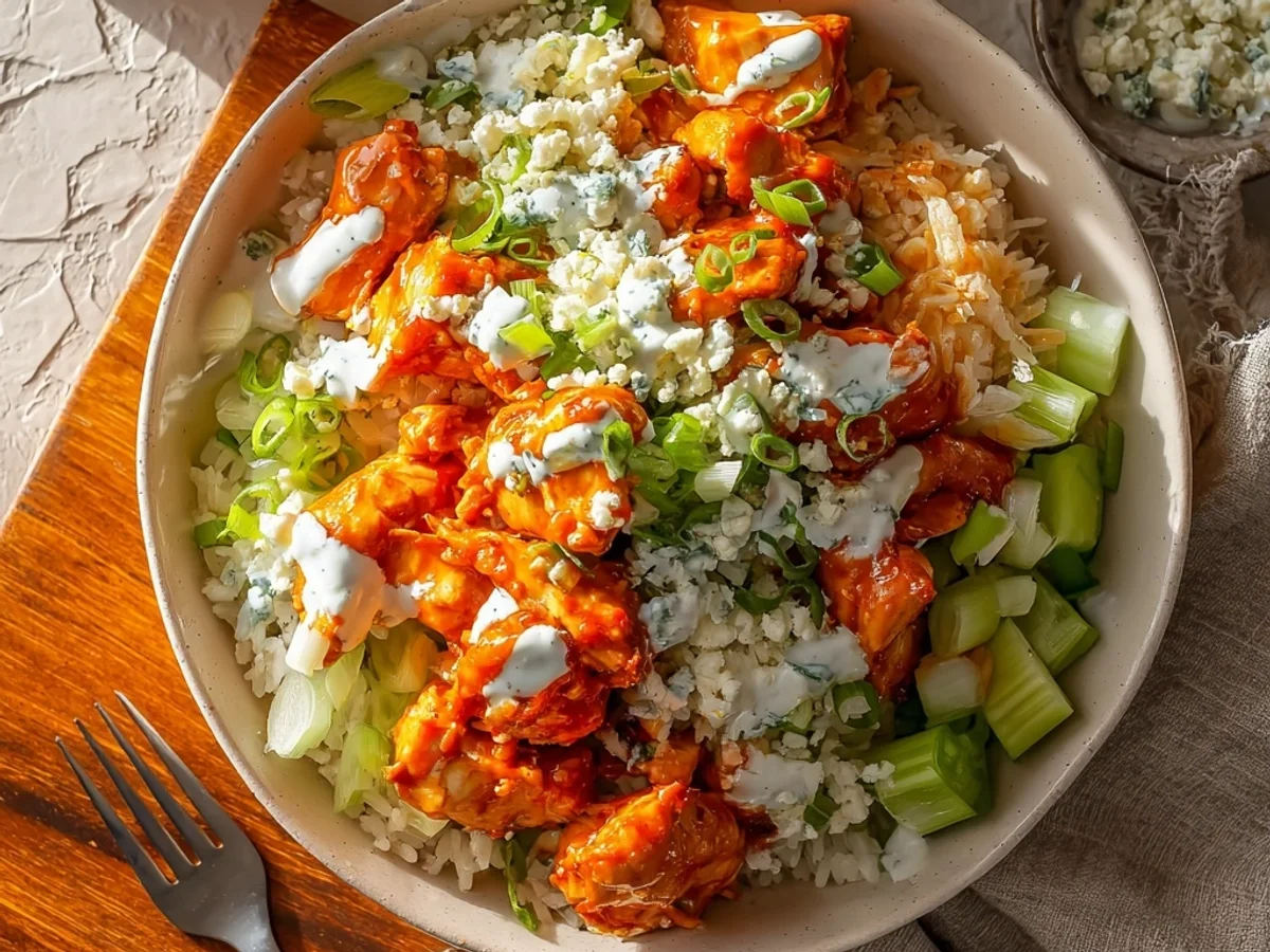 Tangy Buffalo Chicken Bowls: Quick Weeknight Dinner - Featured Image
