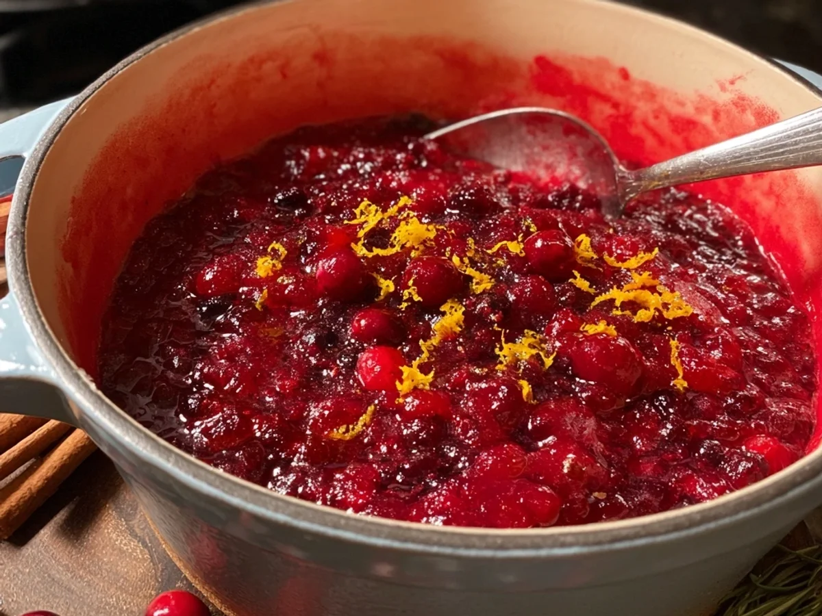 Tangy Festive Cranberry Sauce: A Simple Homemade Recipe - Featured Image