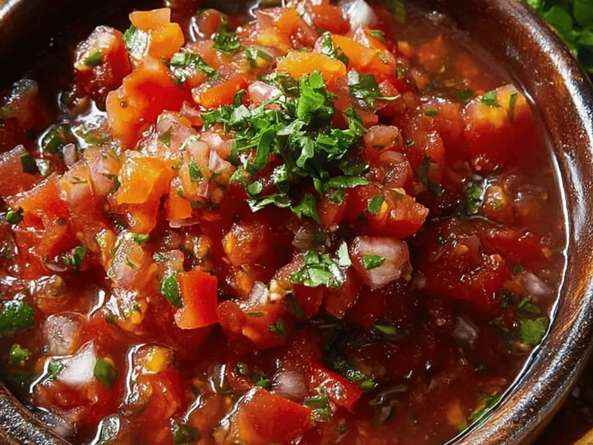 Tangy Fresh Homemade Salsa Recipe - Featured Image