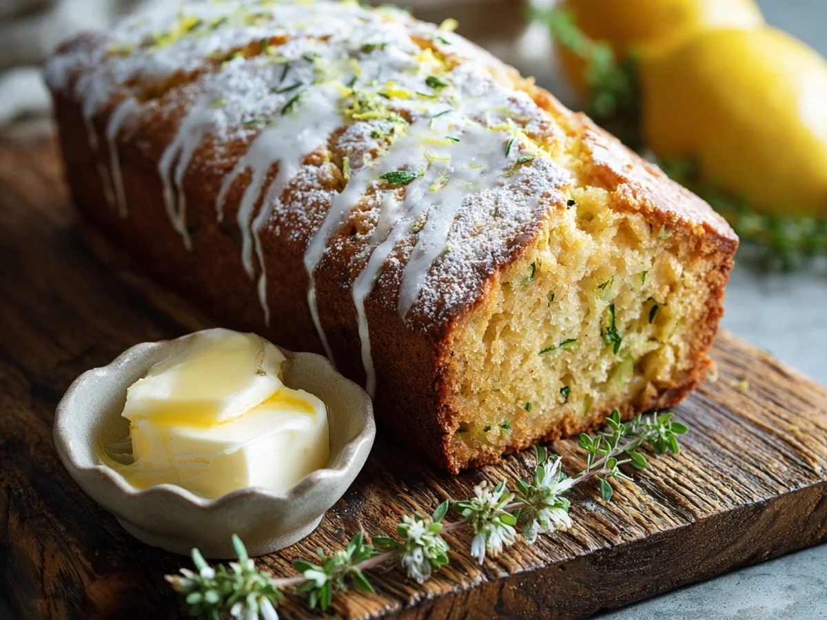 Tangy Lemon Zucchini Loaf: Easy Baking Recipe - Featured Image