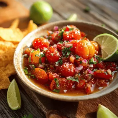 Tangy Roasted Cherry Tomato Salsa: A Zesty Snack