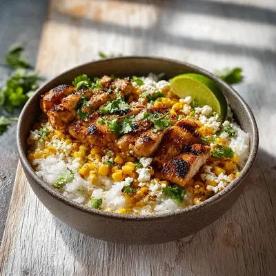 Tangy Street Corn Chicken Rice Bowl Magic