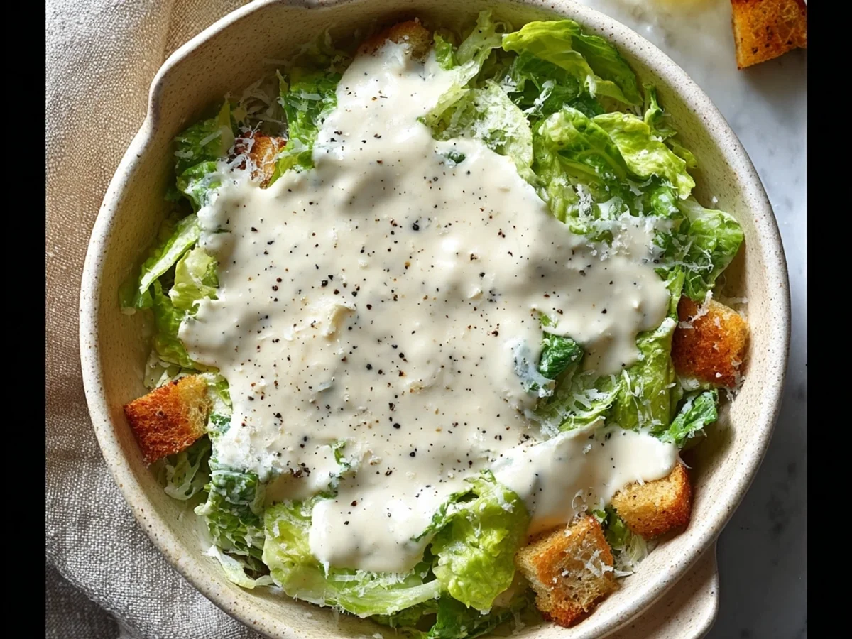 Tangy Vegetarian Caesar Dressing: A Dairy-Free Twist - Featured Image