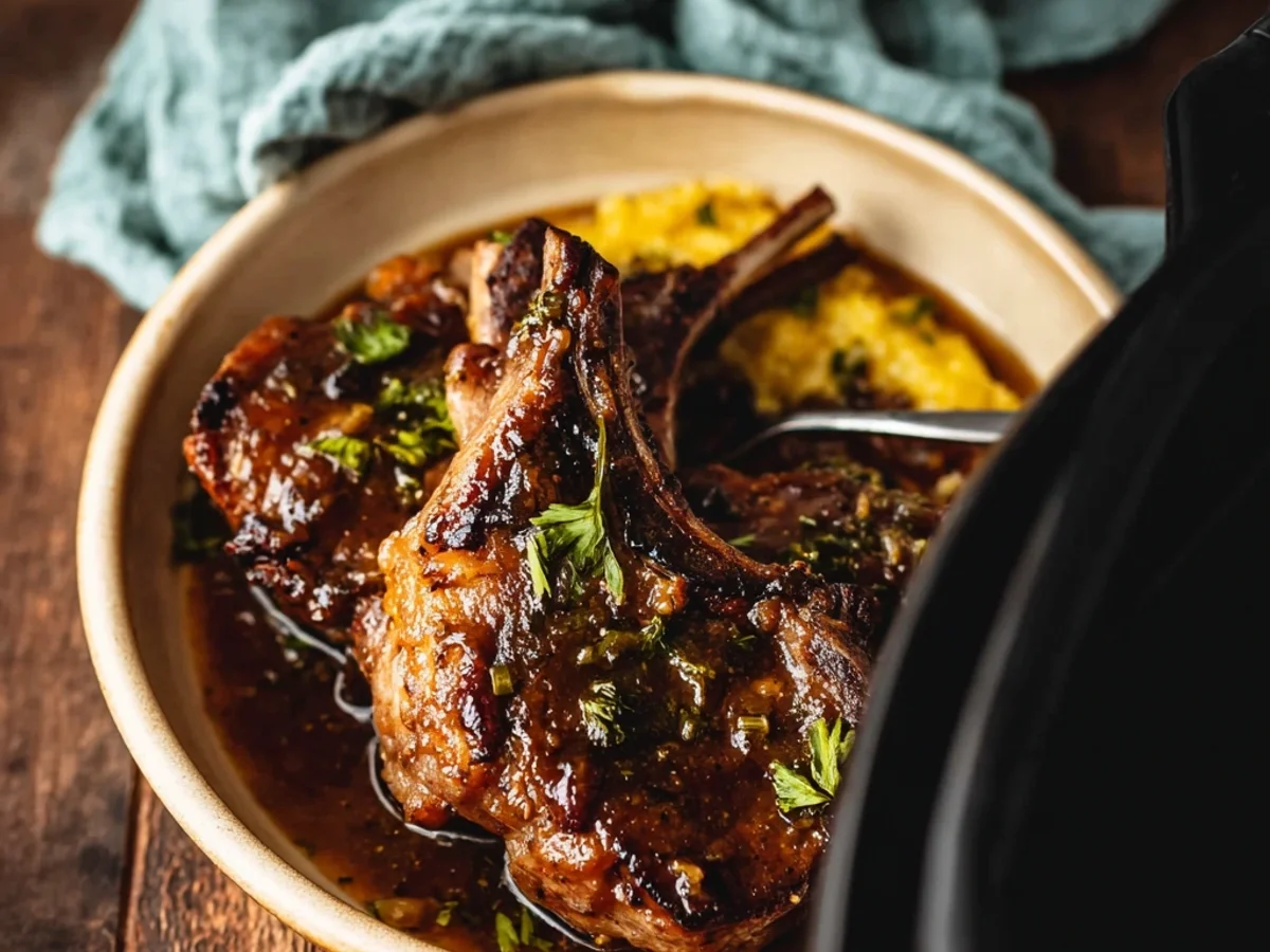 Tender Crock Pot Mississippi Lamb Chops