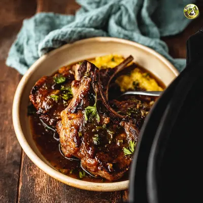Tender Crock Pot Mississippi Lamb Chops