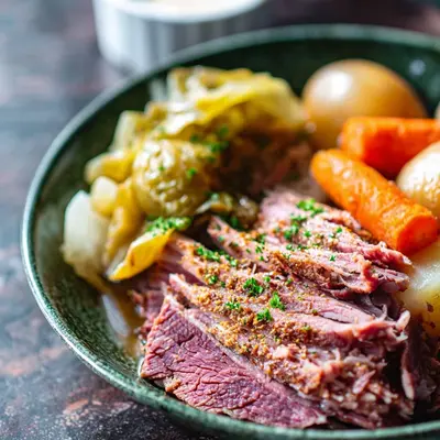 Tender Crockpot Corned Beef & Cabbage: An Easy Dinner