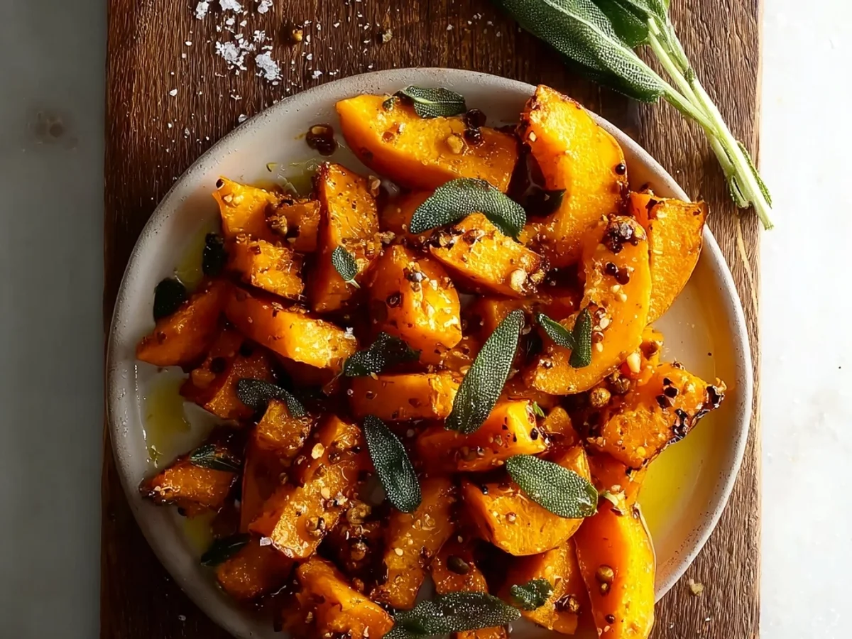 Tender Roasted Butternut Squash with Sage - Featured Image