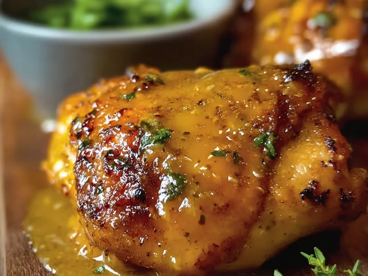 Tender, Tangy Slow Cooker Honey Mustard Chicken - Featured Image