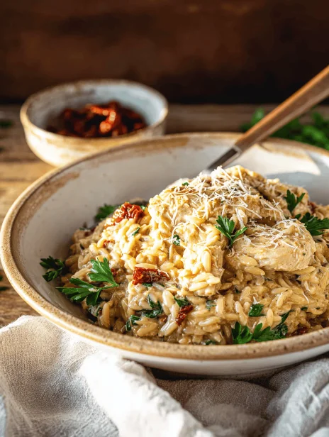 Creamy Tuscan Chicken Orzo: A Weeknight Comfort Dish