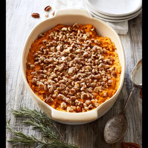 Easy Sweet Potato Casserole recipe that's sweet, spiced, and topped with crunchy pecans. A comforting dish perfect for any gathering, simple to make.