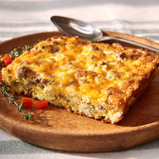 Easy Breakfast Casserole is a savory morning bake. Perfect for lazy weekends or feeding a crowd, this recipe is simple to prepare. My secret weapon!