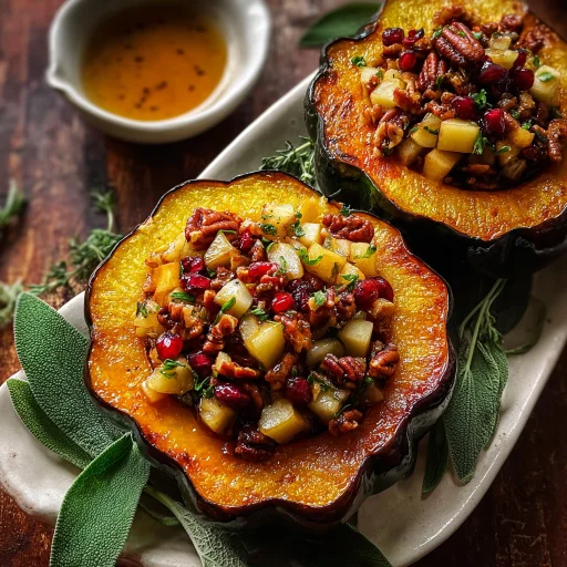 Apple Stuffed Acorn Squash: Rustic Fall Delight
