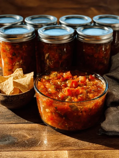 Tangy Canning Zesty Salsa: My Summer Pantry Secret