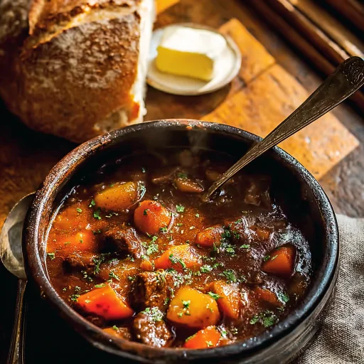 Rustic Old Fashioned Beef Stew: Hearty & Flavorful