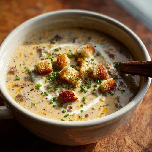Hearty Cheeseburger Soup: Easy Weeknight Comfort