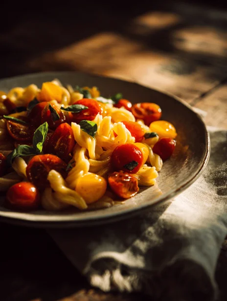Bright Burst Cherry Tomato Pasta is a simple, flavorful weeknight dinner. Fresh cherry tomatoes burst into a sweet, garlicky sauce. Pure summer comfort!