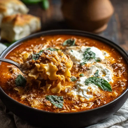 Lasagna Soup brings all the comforting flavors of classic lasagna into a simple, hearty bowl. Perfect for busy weeknights and chilly evenings.