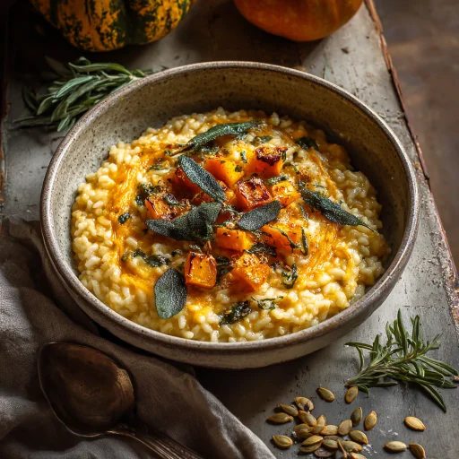 Discover my creamy Roasted Butternut Squash Risotto with Sage. A warm, comforting dish, perfect for chilly evenings. Learn from my kitchen mishaps!