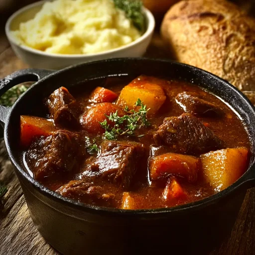 Rustic Beef Stew Recipe: Slow-Simmered Comfort