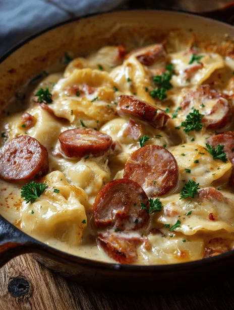 Hearty Crockpot Pierogi Casserole: Easy Weeknight Comfort