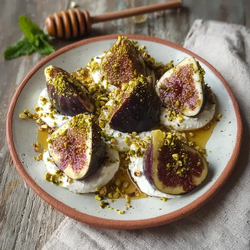 Figs with Ricotta, pistachios, and honey offer a delightful balance of sweet and creamy. Discover this easy, vibrant dessert for any occasion.