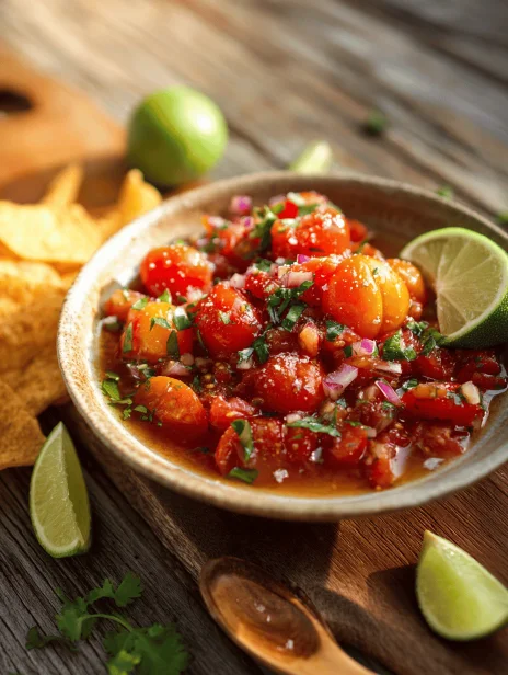 Sweet, smoky Roasted Cherry Tomato Salsa is easy to make. My personal recipe blends fresh tomatoes, garlic, and lime for a vibrant, flavorful dip.