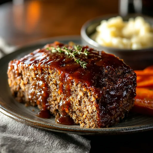 Homestyle Brown Sugar Glaze Meatloaf brings back childhood memories. A tender, savory loaf topped with a sweet glaze. Easy comfort food for busy nights.