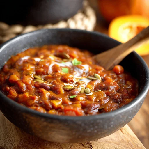 Vegetarian Pumpkin Chili: Hearty Autumn Bowl
