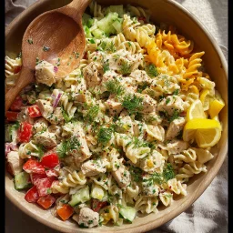 Chicken Pasta Salad Lemon Herb Dressing: Zesty & Light
