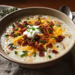 Hearty Crockpot Loaded Baked Potato Soup for Busy Nights