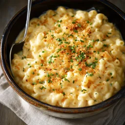 Creamy Slow Cooker Four Cheese Mac and Cheese