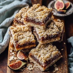 Rustic Homemade Fig Bars Oatmeal for a Sweet Snack