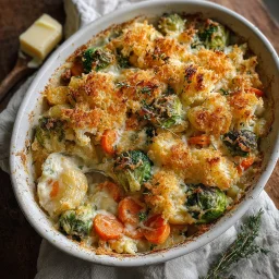 Creamy Winter Vegetable Bake: Hearty & Warming Dinner