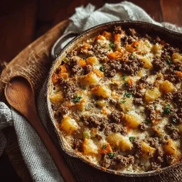 Hearty Hobo Casserole: Ground Beef & Potato Bake