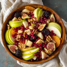Fresh Fall Fruit Salad with Maple Citrus Vinaigrette