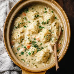 Homestyle Crockpot Chicken and Dumplings, So Simple