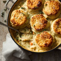 Hearty Chicken Pot Pie with Biscuits Recipe
