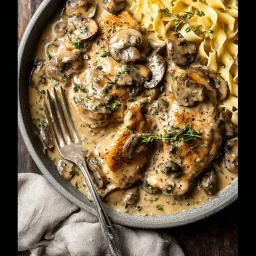 Creamy Mushroom Chicken: A Hearty Dinner