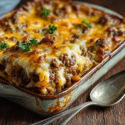 Hearty Cheesy Hamburger Casserole: Easy Dinner